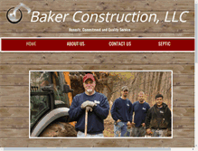 Tablet Screenshot of bbakerconstruction.com